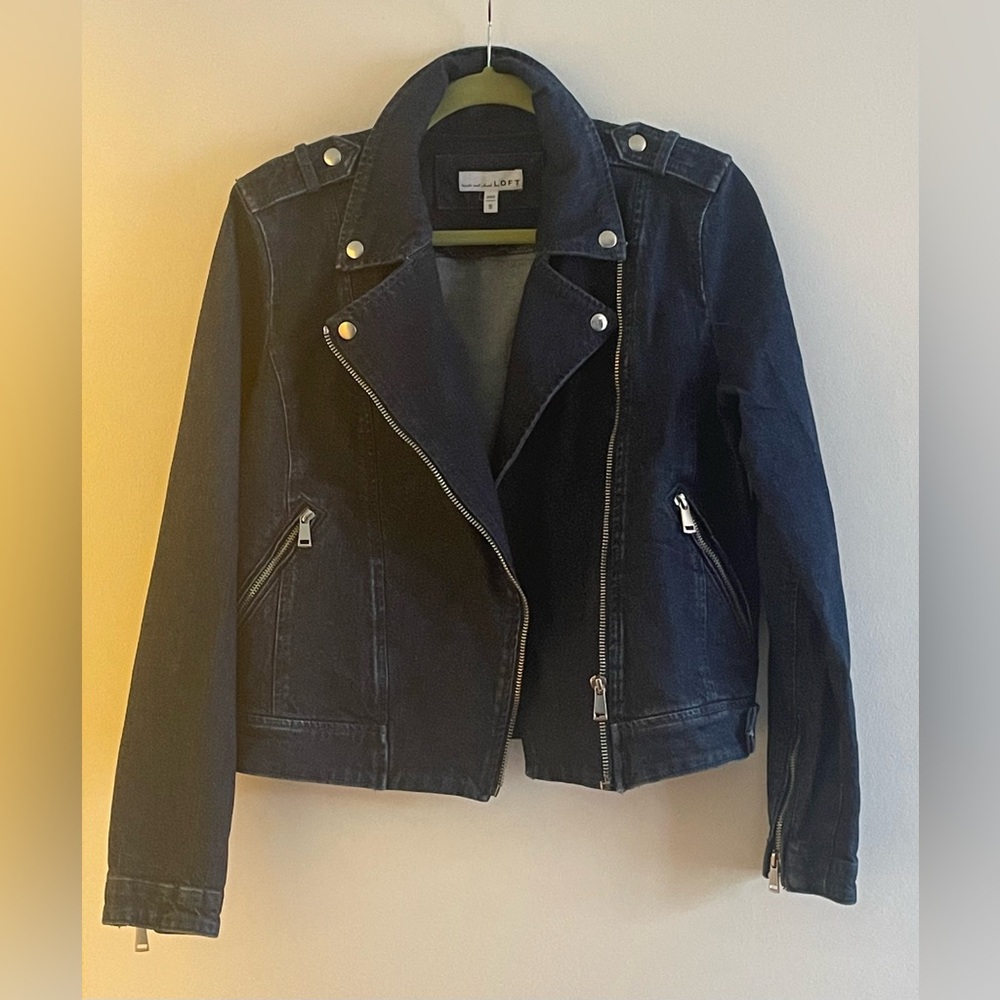 Loft Moto Jean Jacket size S
